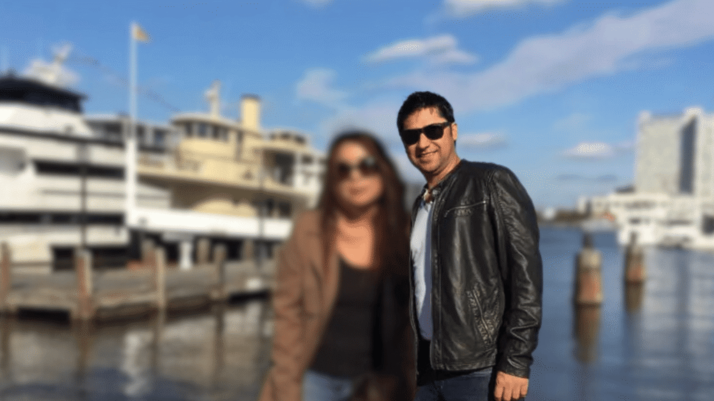 rabilammichane with his wife
